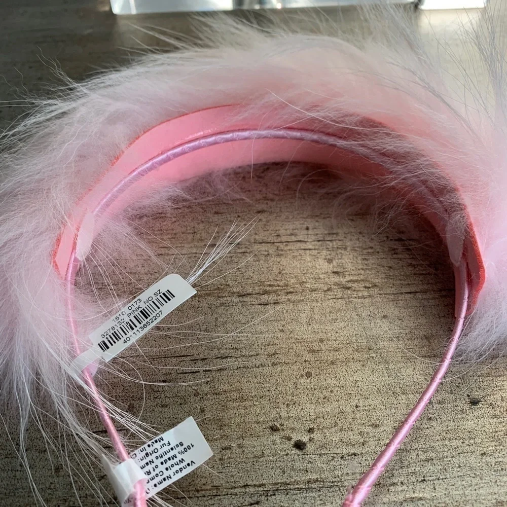 Bari Lynn Girl's Allover Fox Fur Headband